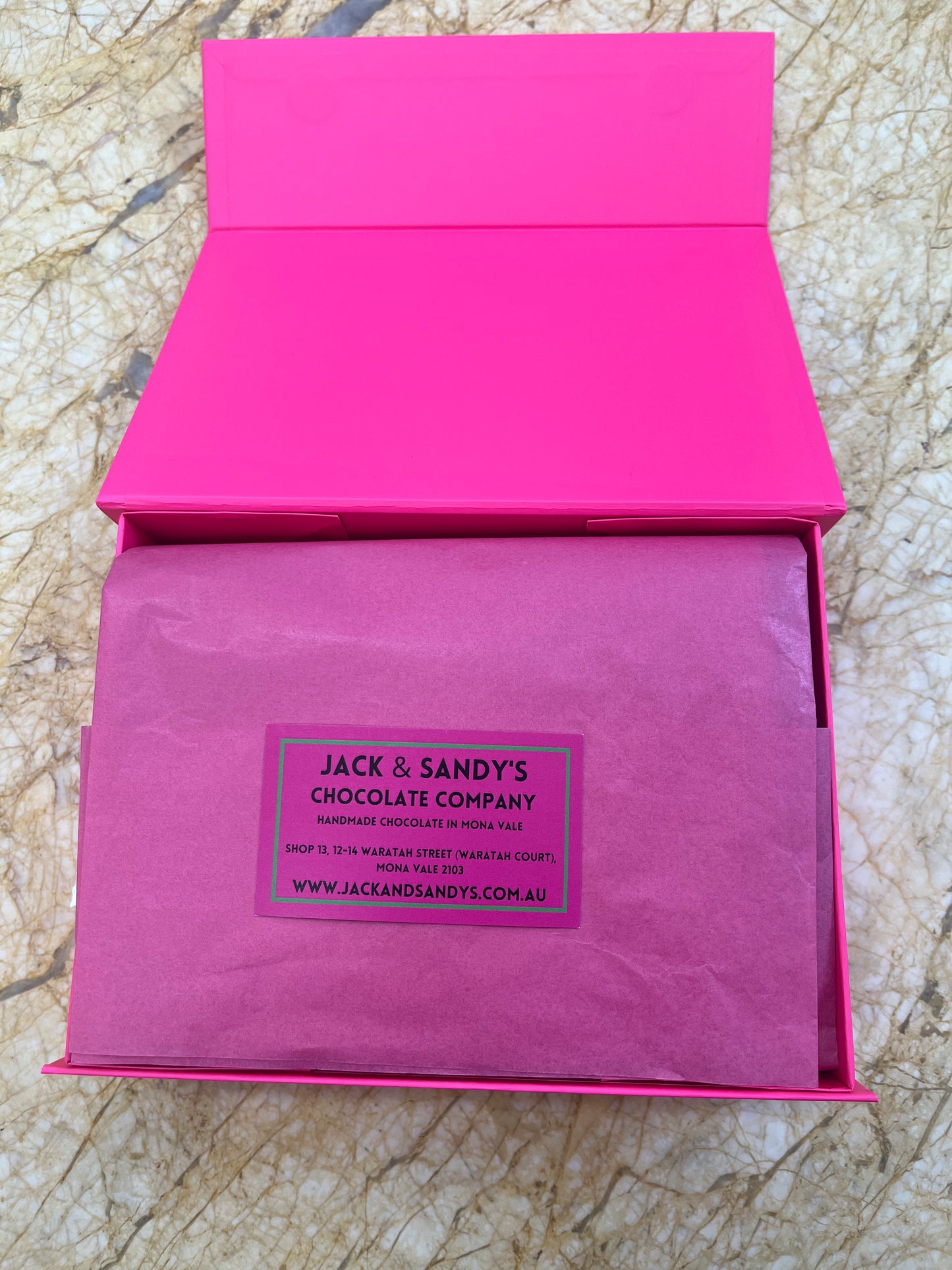 Small Pink Hamper Box - Empty