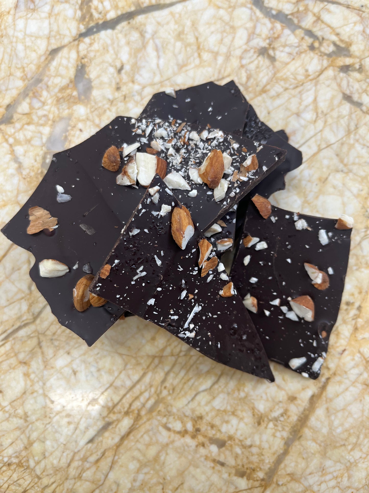 55% Dark Chocolate with Activated Almonds & Seasalt