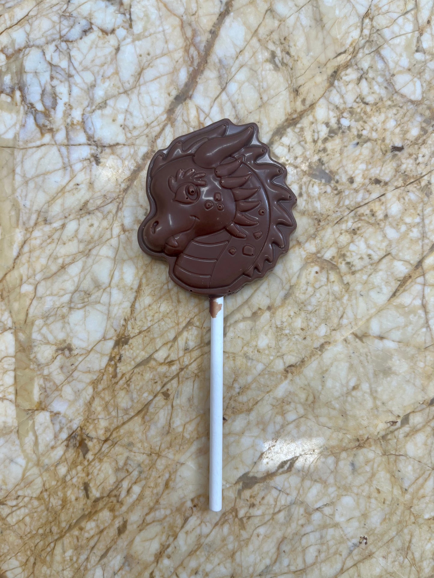 Milk Chocolate Lollypop - Dragon